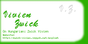 vivien zwick business card